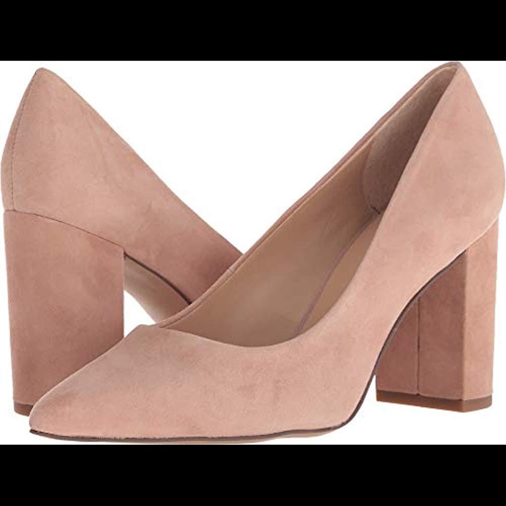 Franco Sarto L-Palma Suede Peach Pump